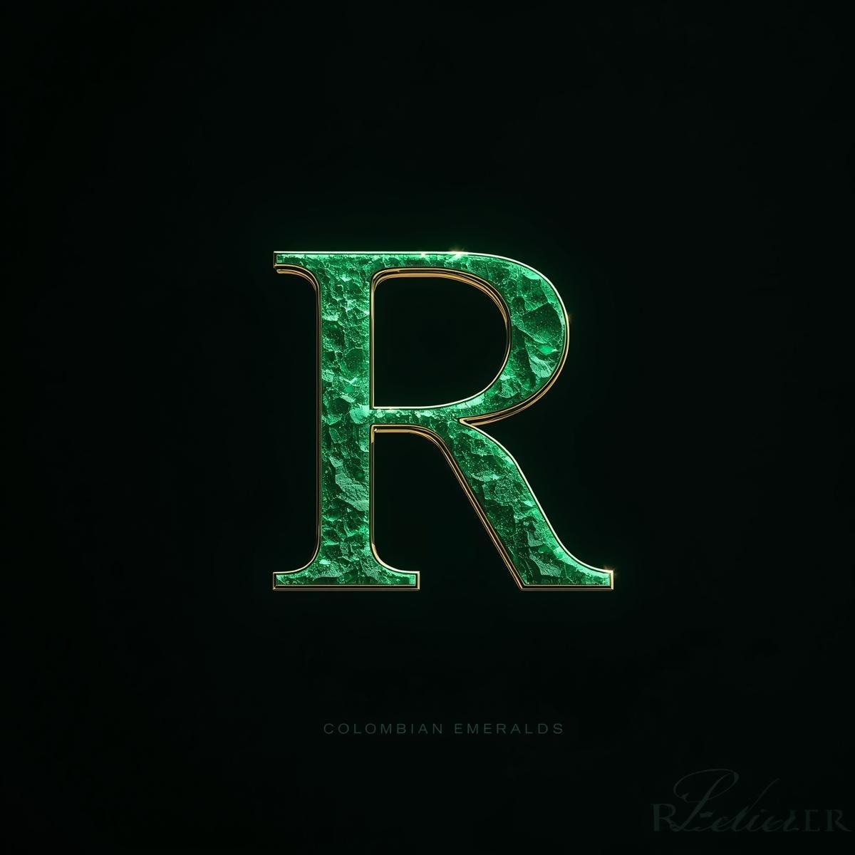 Relier — emerald monogram